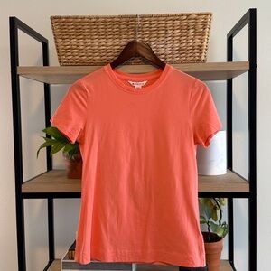Athleta Knit Outbound Tee T-Shirt Coral Pink, XS